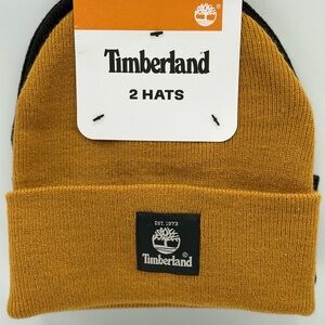 TIMBERLAND 2 PACK‎ HATS BUTTER/BLACK